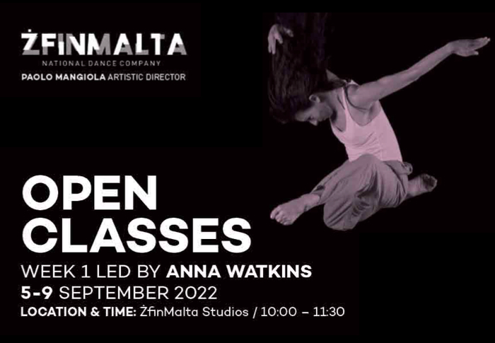 ŻfinMalta's open classes with Anna Watkins