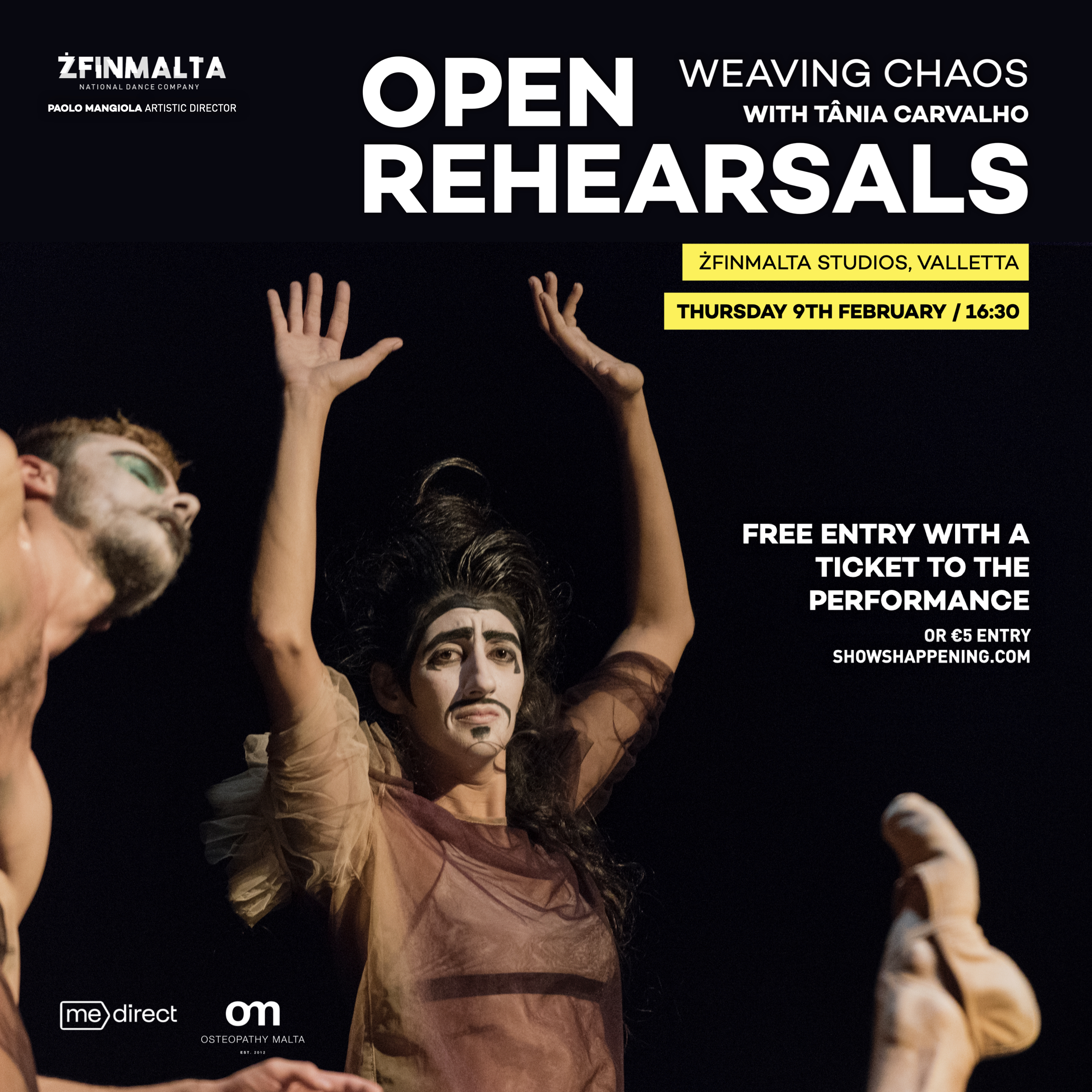 ŻfinMalta open Rehearsal 9th February Weaving Chaos with Tania Carvalho