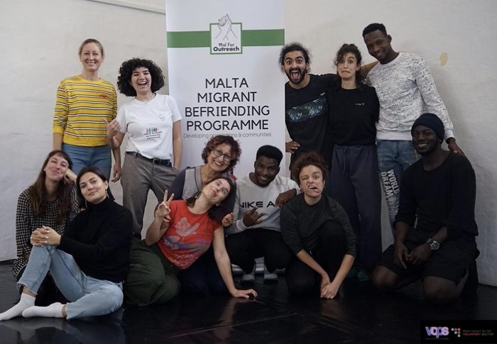Malta migrant befriending programme workshop with ŻfinMalta and Hal Far outreach