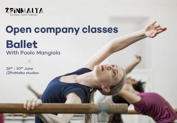 ŻfinMalta Open Company Classes Ballet with Paolo Mangiola