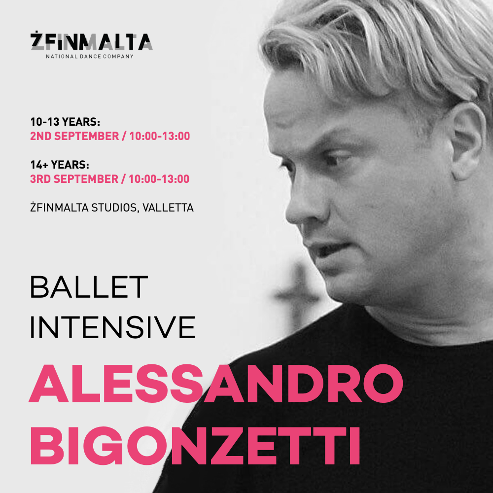 ‎Alessandro Bigonzetti ŻfinMalta ballet intensive