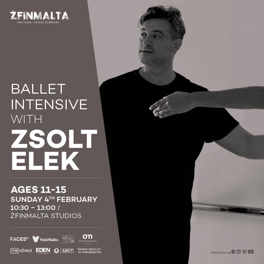 ŻfinMalta National Dance Company Ballet Intensive Elek Zsolt