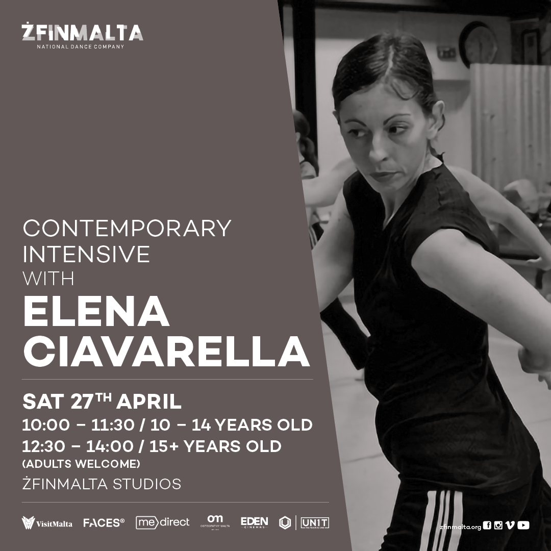 ŻfinMalta National Dance Company Contemporary Intensive Elena Ciavarella