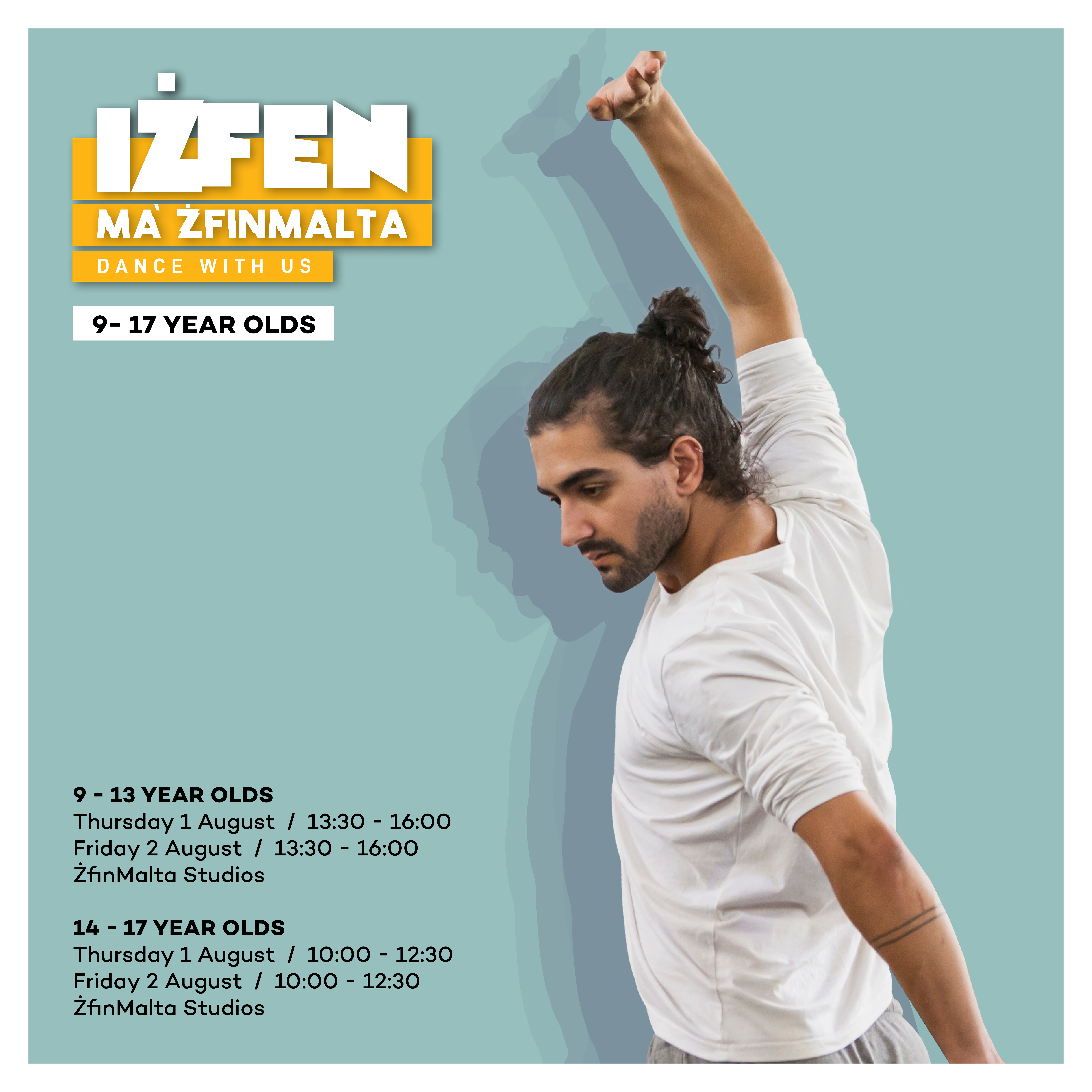 ZfinMalta National Dance Company Summer Intensive Iżfen ma' ŻfinMalta square